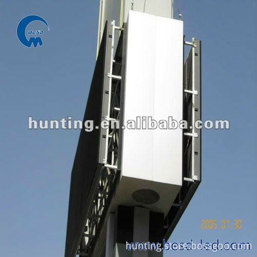 shenzhen direct factory large outdoor fixed installation advertising full color led billboard/ double sides led sign